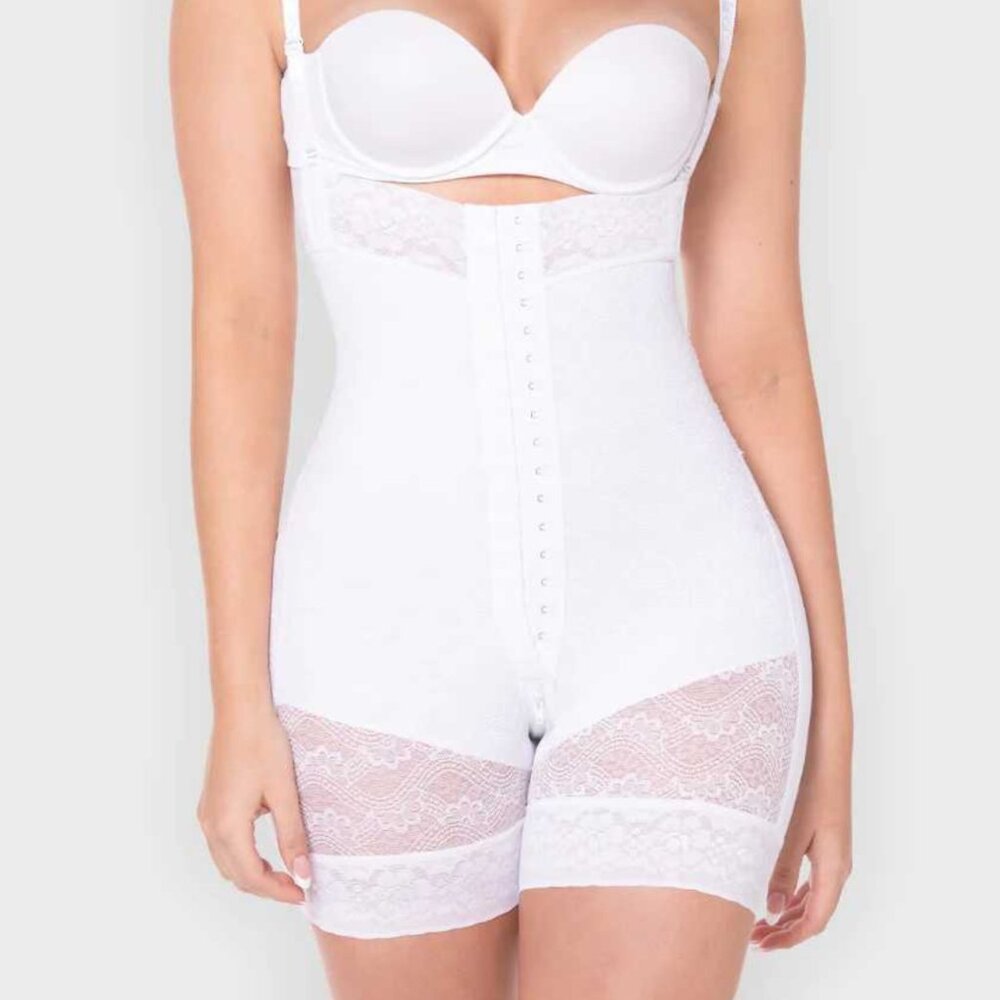 F09266 lovely short faja colombiana strapless White wedding